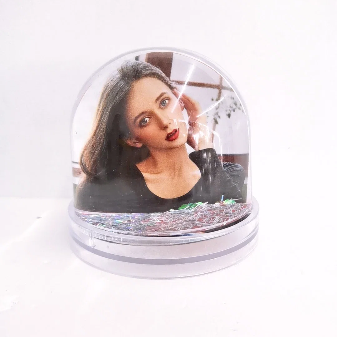 Round Shape Acrylic Plastic Photo Frame