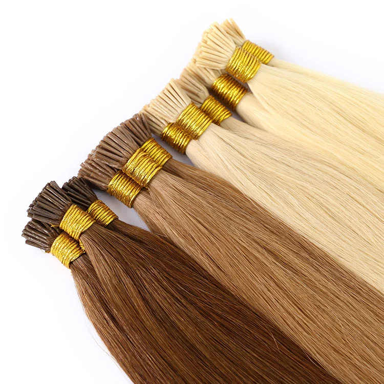 Extensiones de Cabello Cabello Humano de la India I Sugerencia queratina Extensiones de Cabello