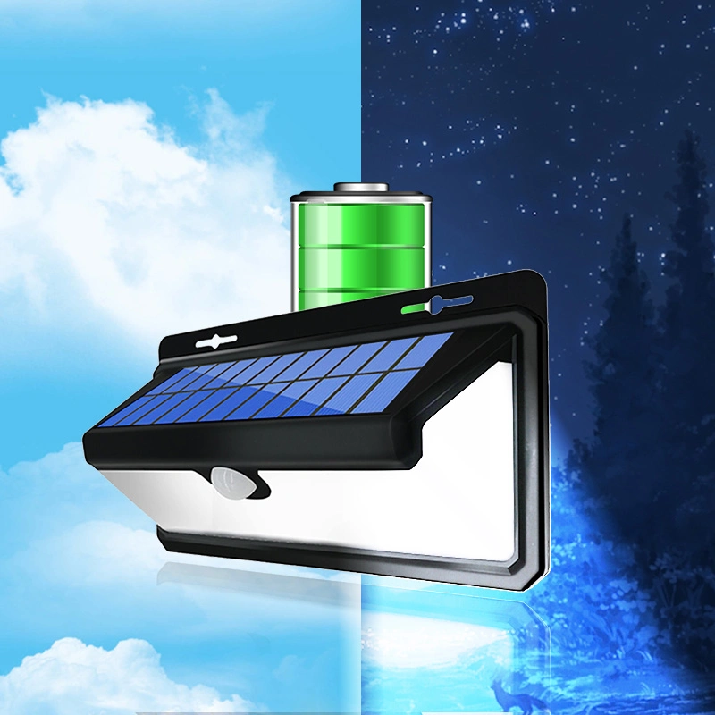 Sensor de movimiento PIR Lamparas Sola Luz Solars Powered Lampara de pared Home paisaje exterior Solar LED de iluminación Luces de jardín