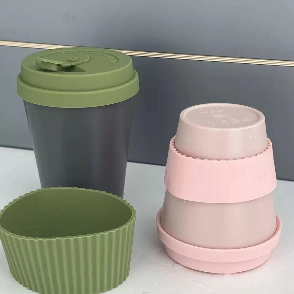 Aveco RPET Impreso de plástico tazas taza de café envasado sellable