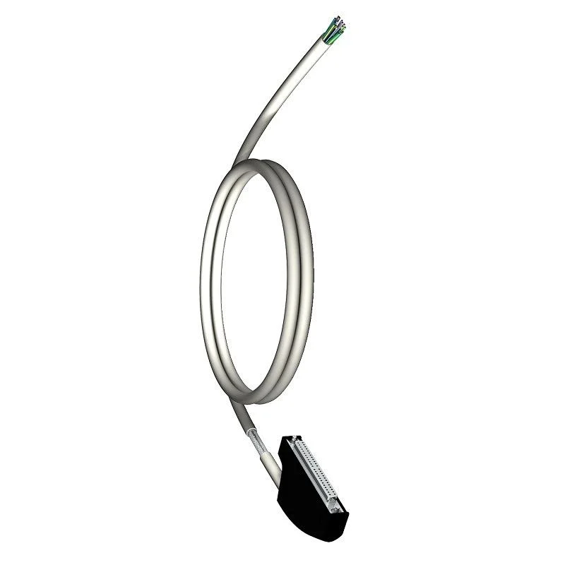 New-Original Sch-Neider-Bmxfcw501s M340-Cable por la entrada analógica o Output-Module Fcn-40 conector Shielded-Cable Point-Module con a-40 Flying-Leads