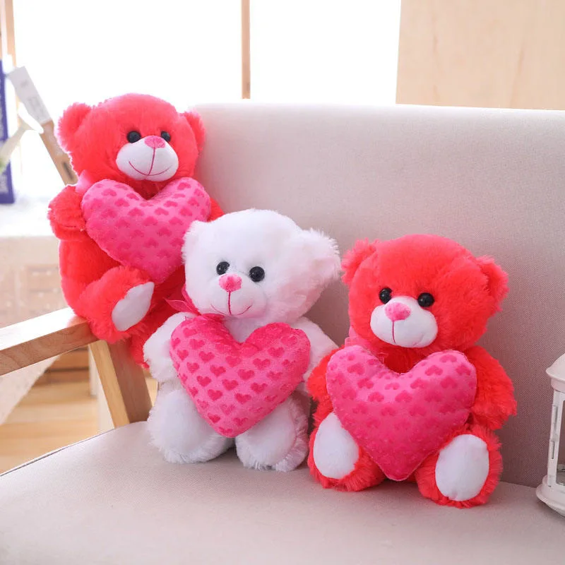 Lindo Moda día de San Valentín Regalo Lovely Toy con corazón Teddy Oso