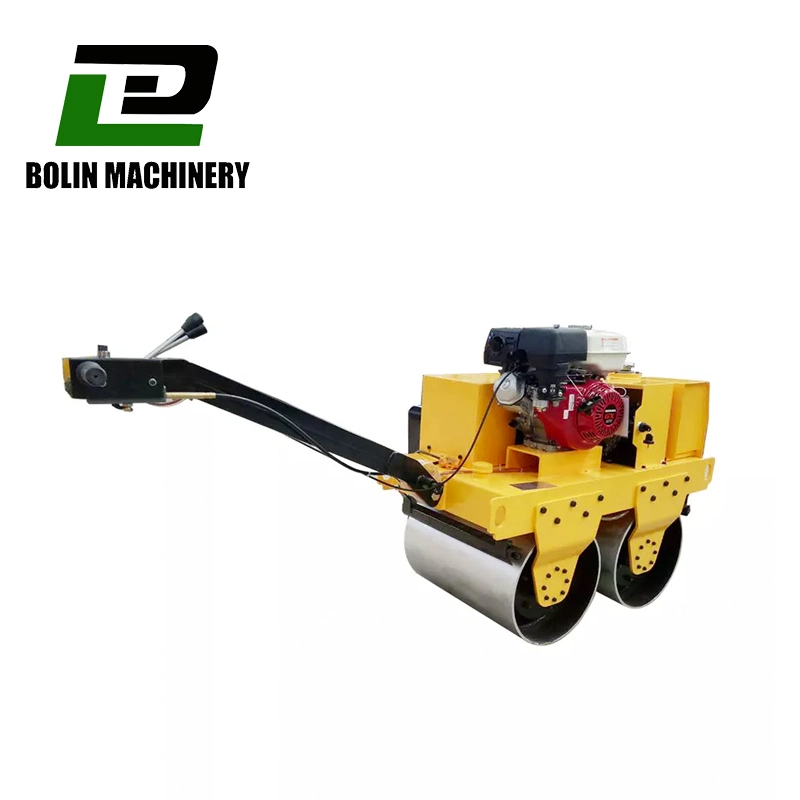 Mini Road Roller Vibrator Compactor Hand Held Double Drum Asphalt Roller Price