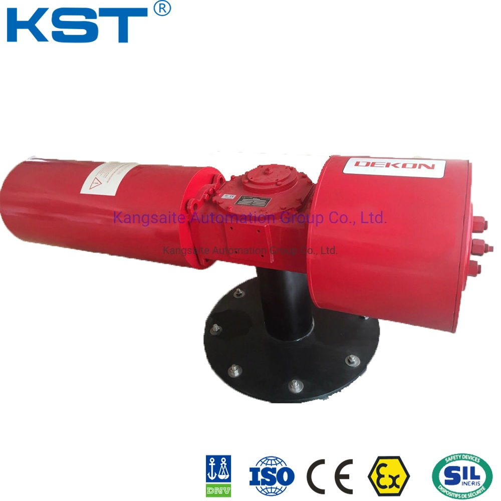 Single Acting Bettis Type Scotch Yoke Pneumatic Actuator Spring Return Ductile Cast Iron Cylinder with Ball/Butterfly/Sanitary/Control Valve CE/ISO9001/IP67