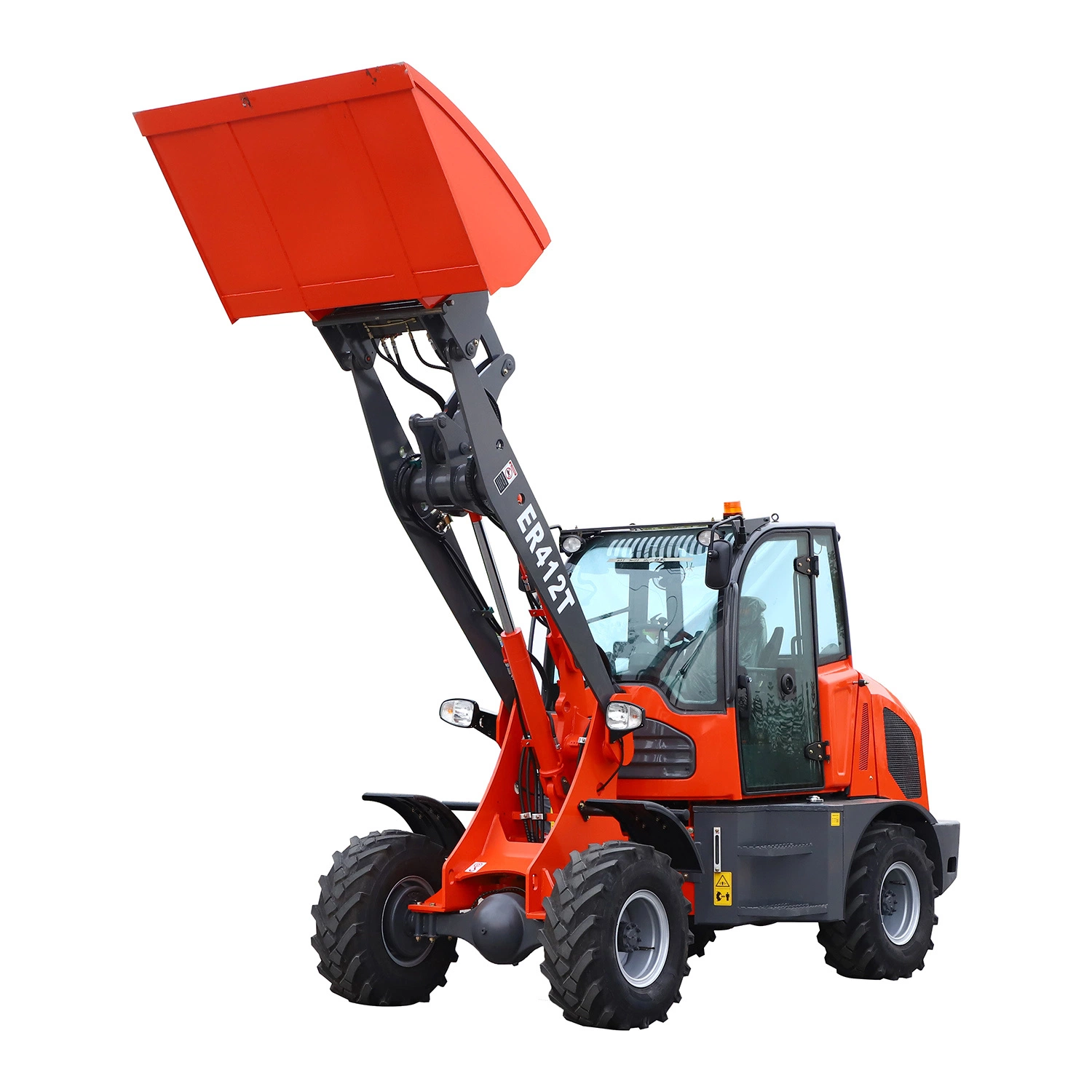 Everun Er412t 4WD CE Approved China Articulated Small Wheel Loader with Snow Blade