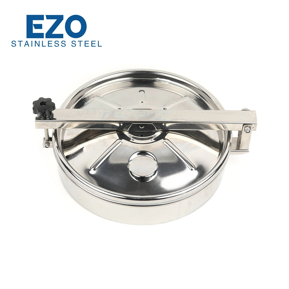 Stainless Steel Sanitary Food Grade Round Outward Non Pressure Round Tank Manway Manhole Cover with EPDM Gasket