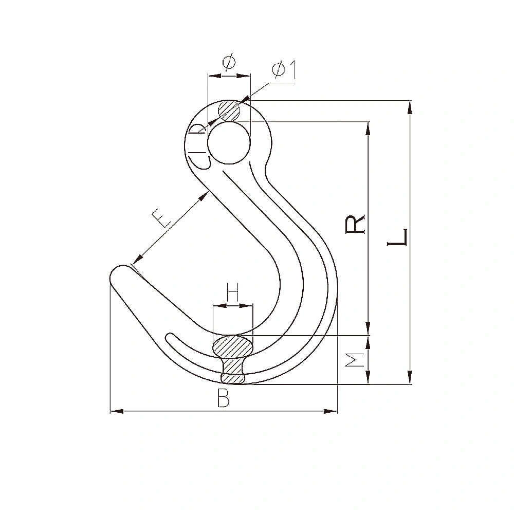 G80 Eye Shape Riging Hardware Foundry Hook Grade 80