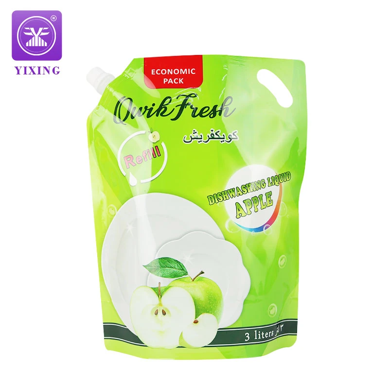 Doypack Stand up Washing Powder Liquid Laundry Detergent Antiseptic Hand Washing Soap Liquid Refill Spout Pouch Bag