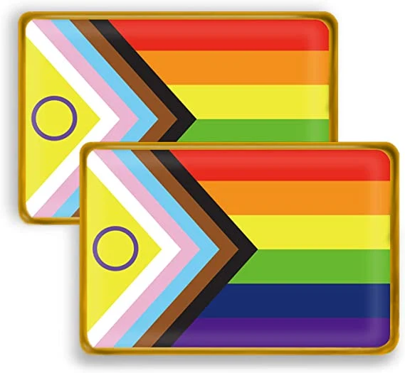 New Pride Design Clothing Work Custom Nurse Rainbow Flag Enamel Pins Gold Plated Badge with Packaging Box