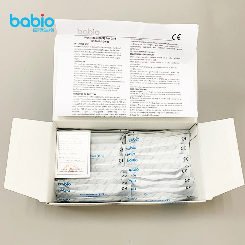 Babio Medical Diagnostic Rapid Test Kit Procalcitonin (PCT) Test Card