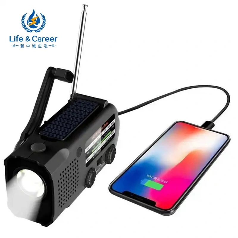 2023 Radio étanche extérieur multifonctionnelle Portable Mini Radio Bluetooth de son Surround avec lampe torche à LED