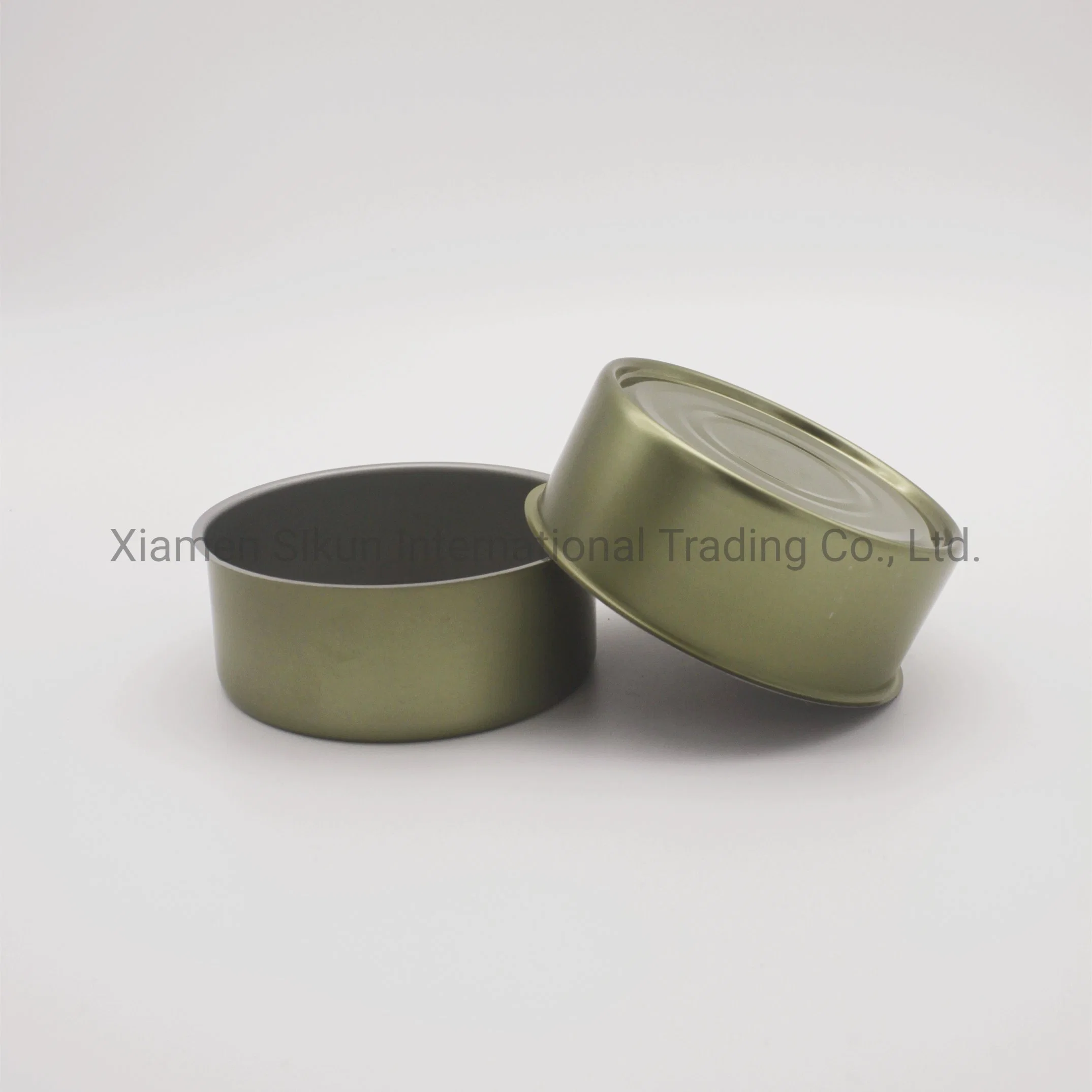 Customized Competitive Price 2-Piece Can Empty 834# Tin Can for Fish Tuna Packing