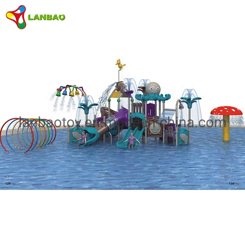 Commercial Children Water Park Outdoor Playground Equipment with Multiple Slides