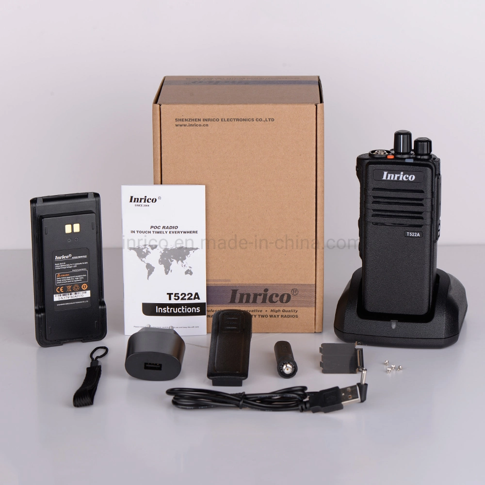 Hot Selling 4G Lte Network Android Go Walkie Talkie Poc Two Way Radio Inrico T522A