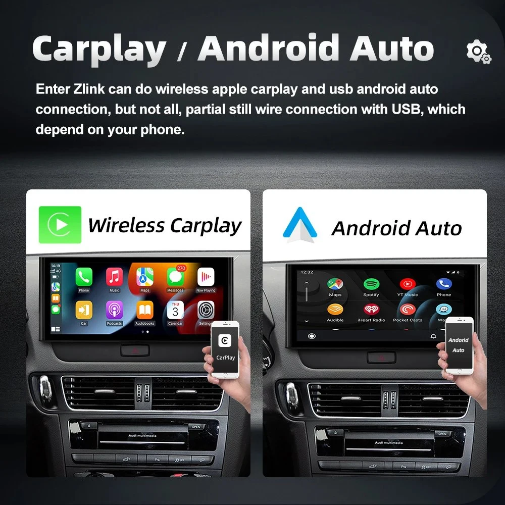 Coika Android Car Multimedia Radio Player for Audi Q5 2009-2016 WiFi SIM DSP Audio 360 Camera GPS Navi Screen HD 1920*720