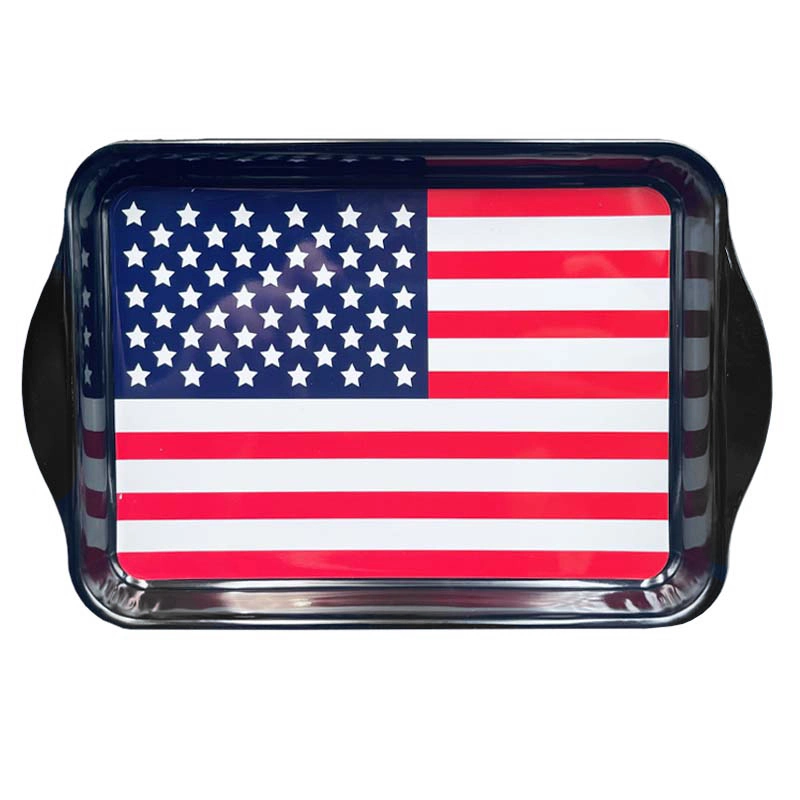 Hot Selling Multifunctional Storage Tin Metal Tray Cicties Custom Printed Rolling Trays