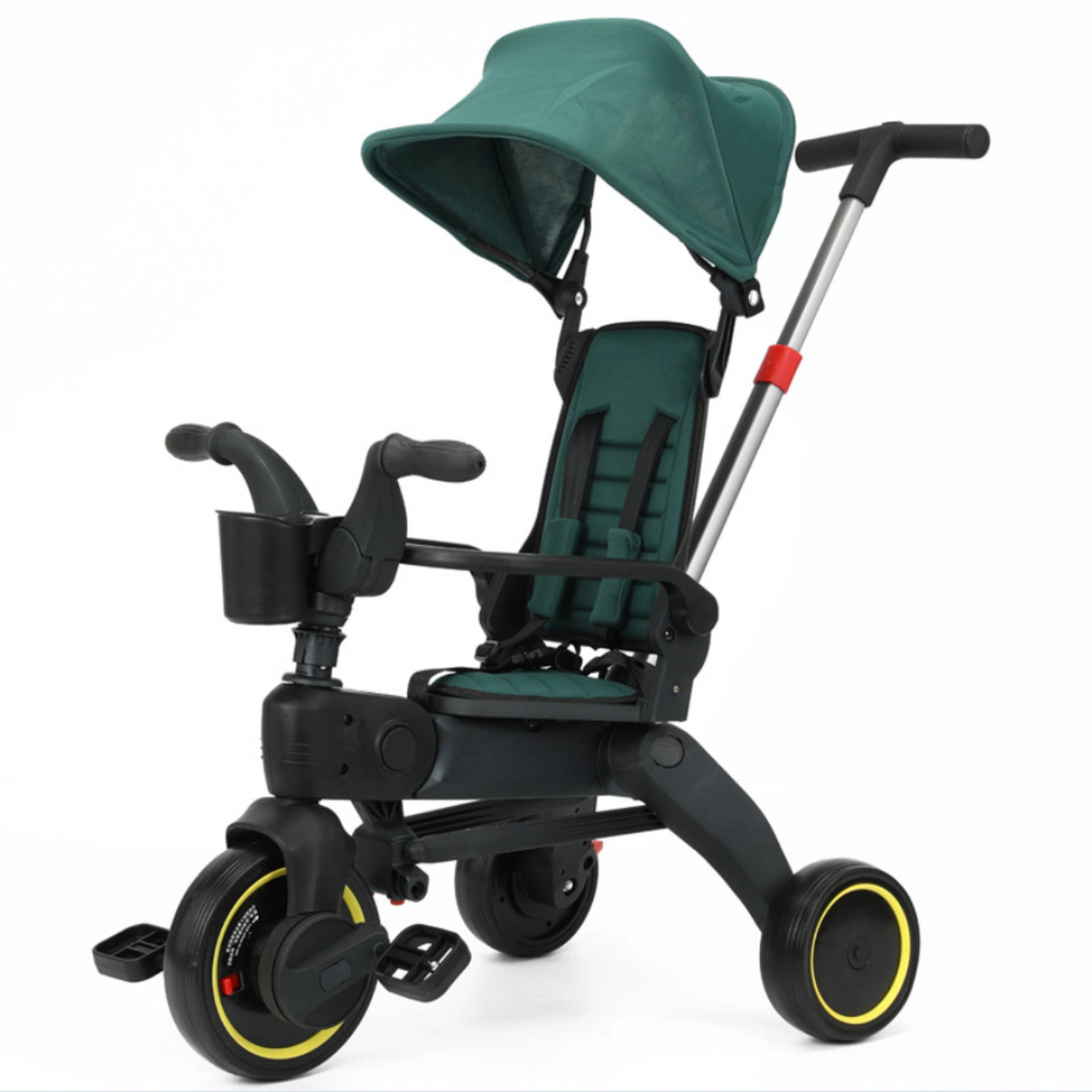 Faltbares Baby Dreirad 4 in 1 Kinderwagen Fahrradtour Auf Trike for Kids