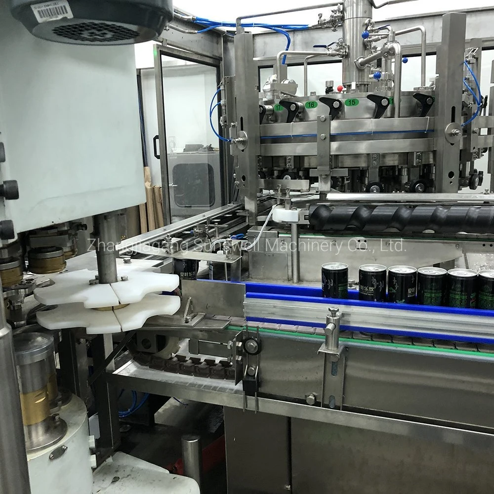 Industrial Canned Juice Milk Hot Filling Sealing Line for Canning Factory