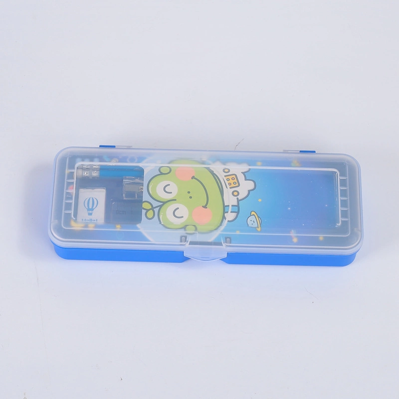 Transparent PVC Multifunctional Primary Stationery Creative Student Pencil Case