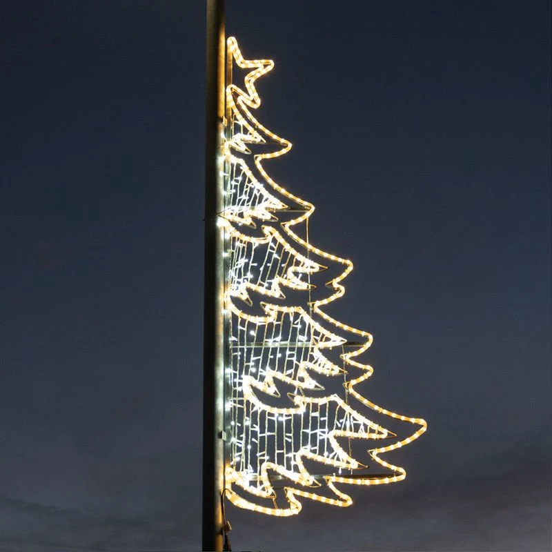 Outdoor Dekoration Customized 2D Motiv Hochwertige IP65 Street Christmas Landscape Pole Light