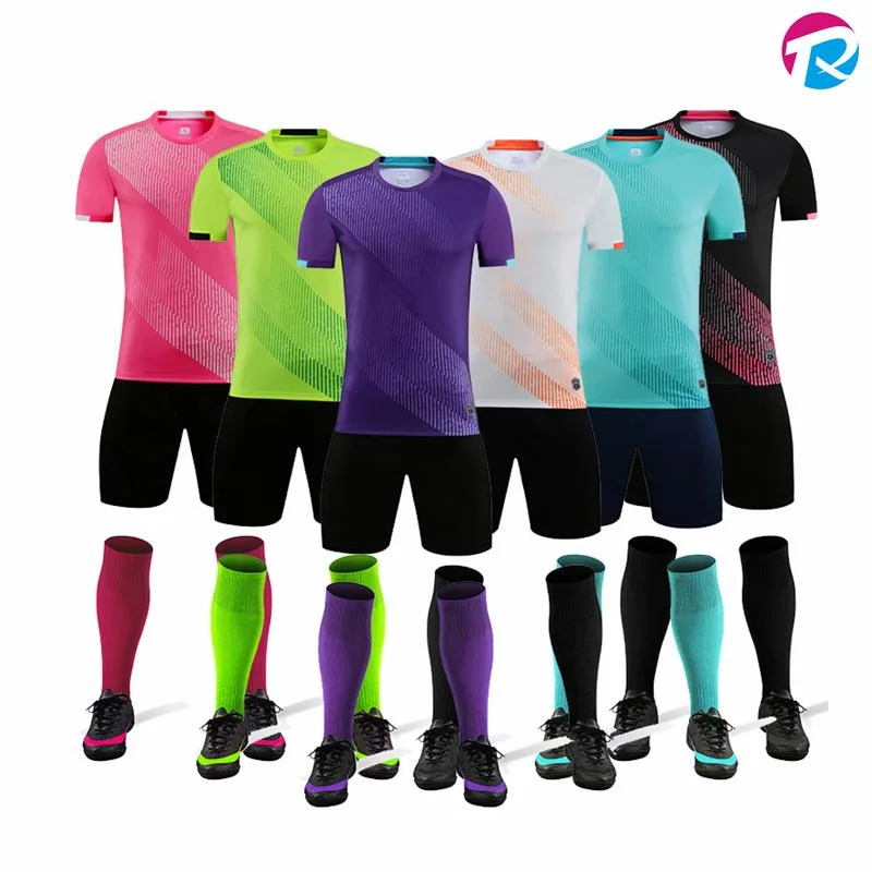 2022 Camiseta personalizada de la Copa Mundial de Fútbol de alta calidad Ropa de fútbol unisex 100% poliéster Chándal de fútbol Uniforme de fútbol Ropa deportiva