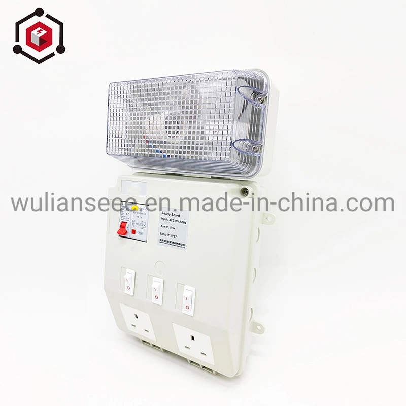 Two Sockets Small Power Distribution Unit with Bulk Light