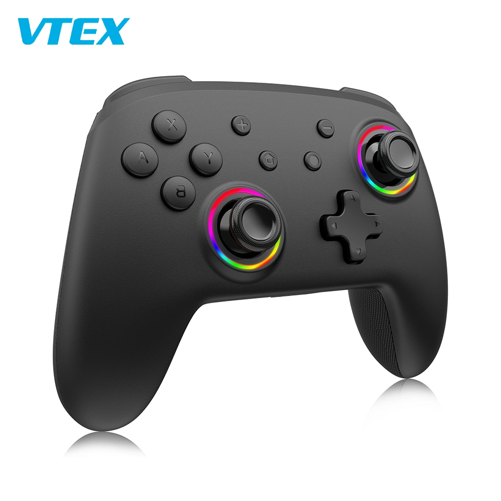 Vtex Custom New Gaming Handle Player Dual Motor 7 Colors LED Wireless Game Controller