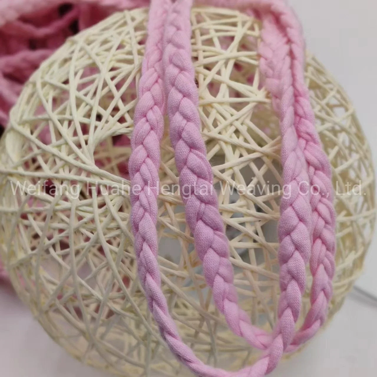 The Best-Selling Pink Three Strand Colored Cotton Rope Shoes and Hat Accessories