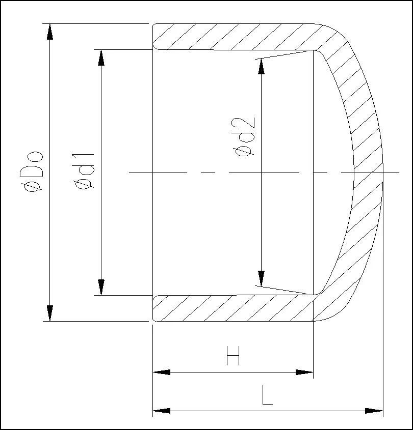 Customizable High quality/High cost performance PVC Pipe Fittings-Pn10 Standard Plastic Pipe Fitting Cap for Water Supply