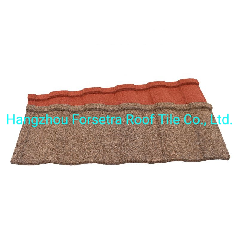 Roman/Rainbow Tile Effect Roof Sheets Metal Stone Coated Roofing Tiles for Modern Buildings