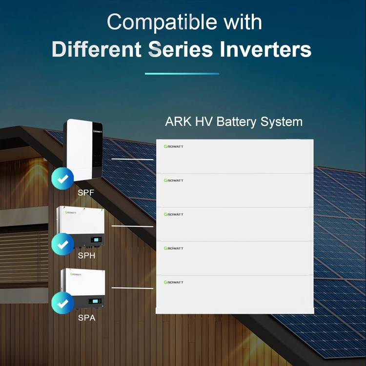 Batería Growatt Ark de alta capacidad/ciclo profundo LiFePO4 baterías de ión litio Para el hogar