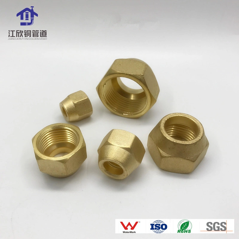 Copper Brass Nut Plug Cap Tee Elbow Connector Pipe Fitting