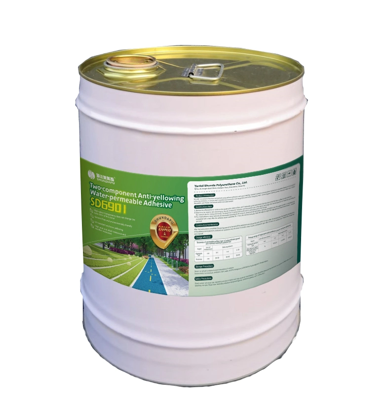 Solvent Free, Two Component Polyurethane Coating for Outdoor Applications to Reinforce Gravels