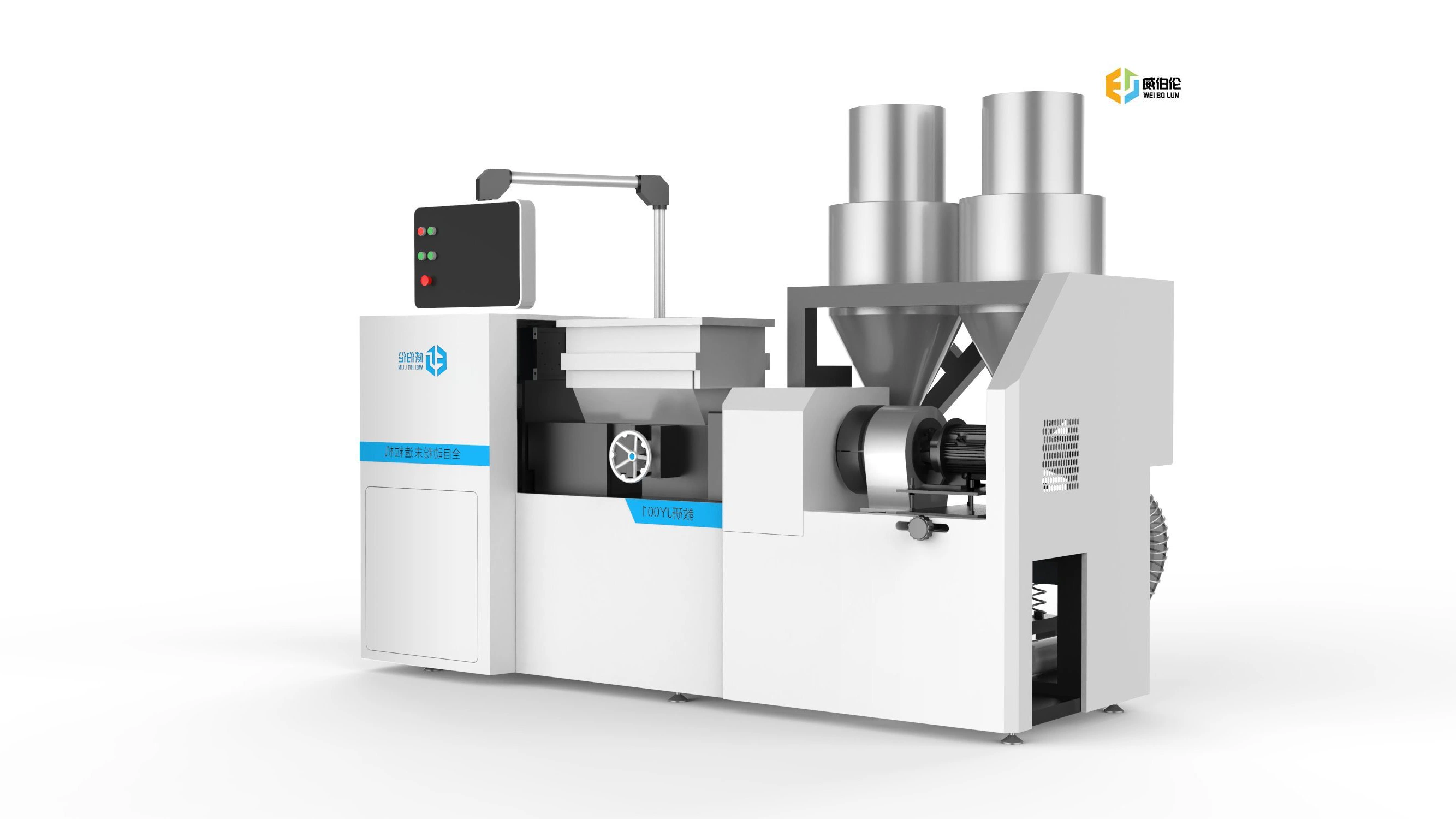 Configuración del Laboratorio de automática máquina de extrusión de plástico durable Granulator doble tornillo