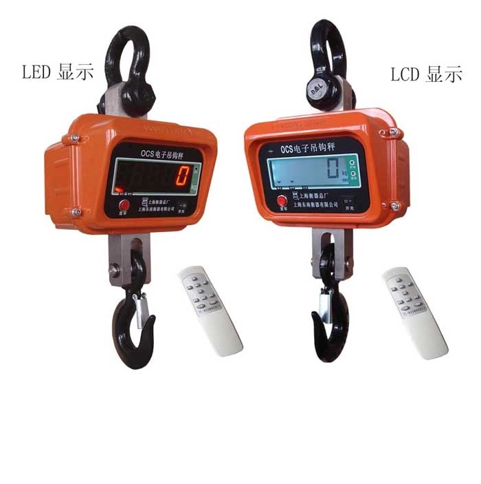 Famous Brand 3000kg Electronic Weighing LCD Display Industrial Crane Hanging Scale