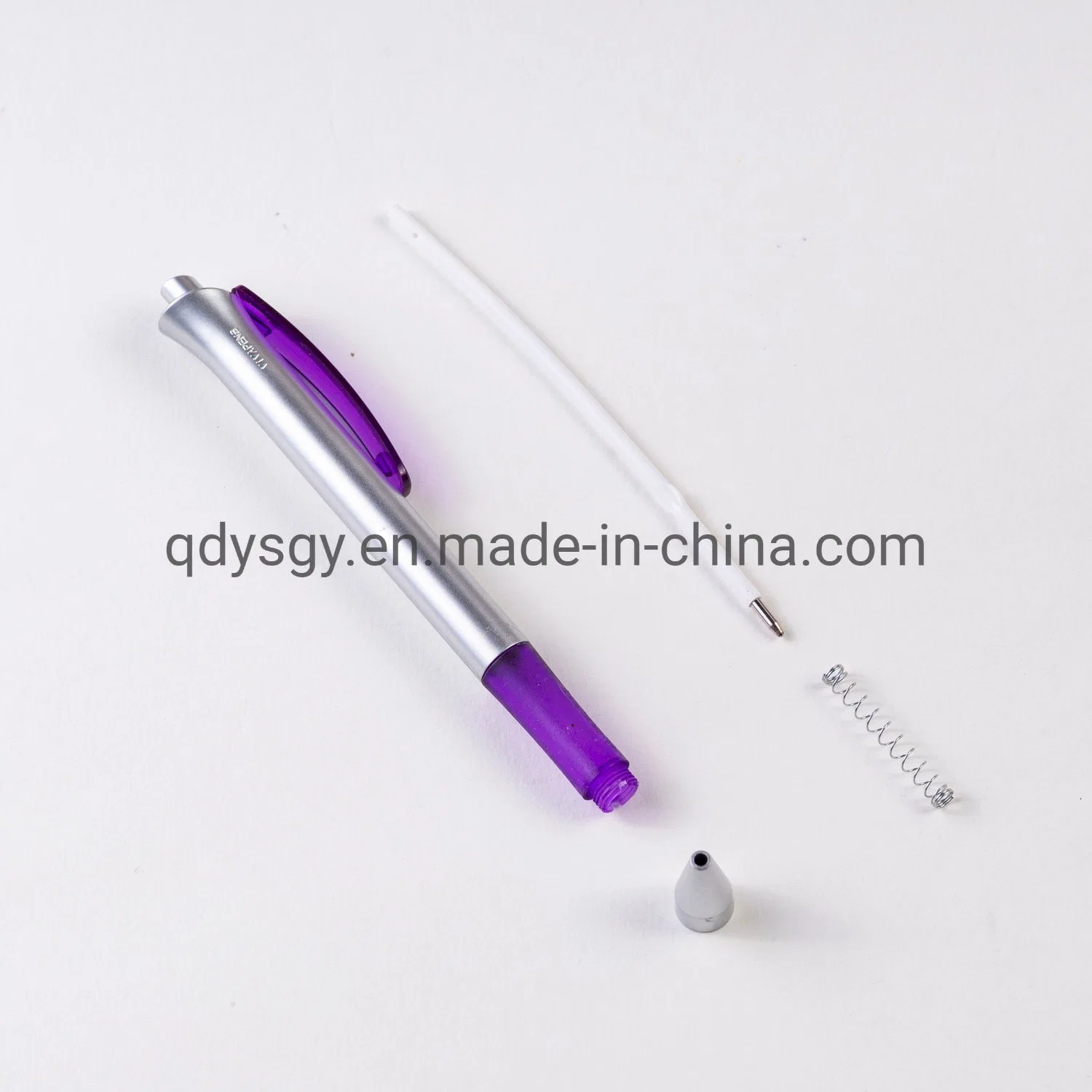 Office Supply Stationery Coating Silver Ball Pen