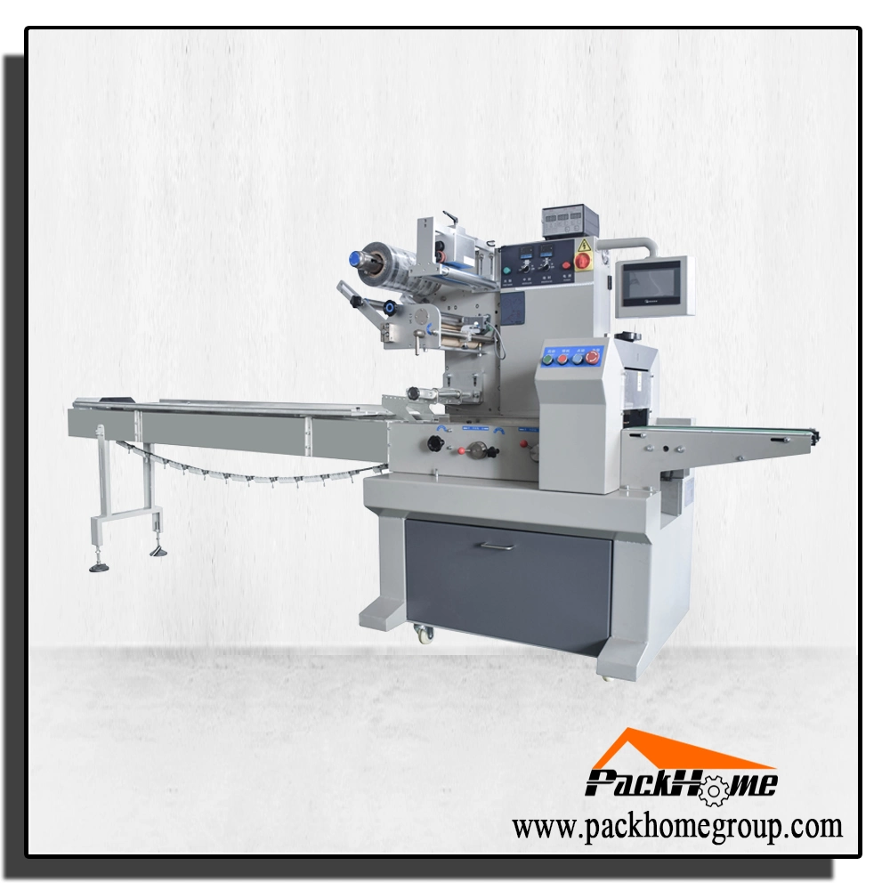 Horizontal Swiss Roll Flow Packer Wrapper Bagger Packing Packaging Package Wrapping Machine