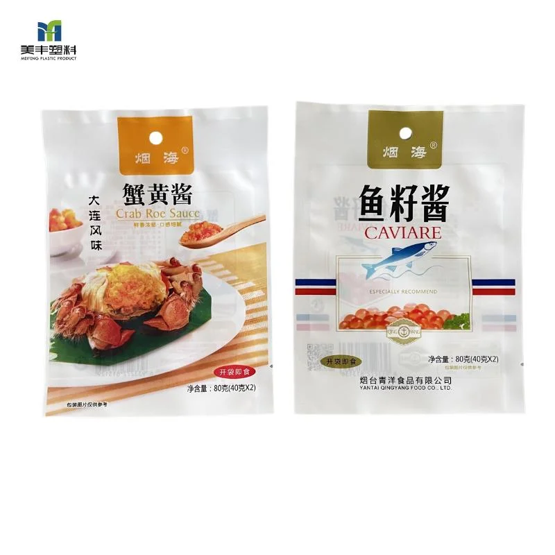 Top Zip Plastic Bag Food Packaging/ 3 Side Seal Zipper Bag/ Stand up Pouch Ziplock Bag for Meat