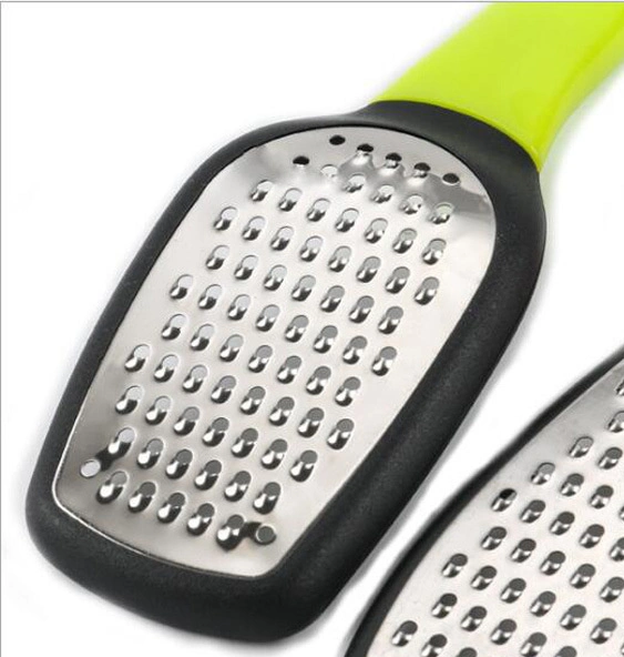 Food Safe Stainless Steel Multifunctional Cheese Grater with Easy Grip Long Handle Bl12230