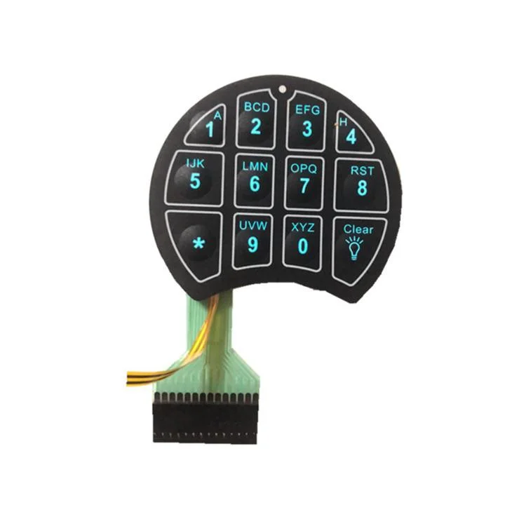 PVC Control Panel Graphic Single Button Print Membrane Panel Switch Overlay Sticker