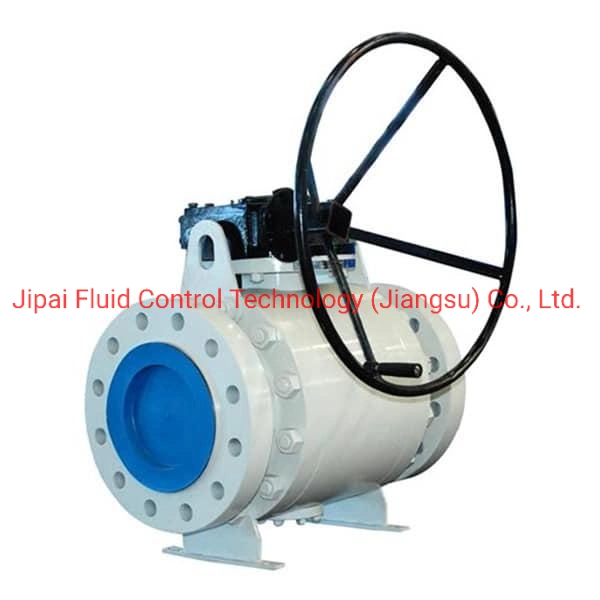 API 6D Metal Seated Ball Valve, DN400, Pn50, A105, FF ASME B16.10 Trunnion Mounted Flanged Full Bore Port Gear Pneumatic Electric Actuator Ball Valves