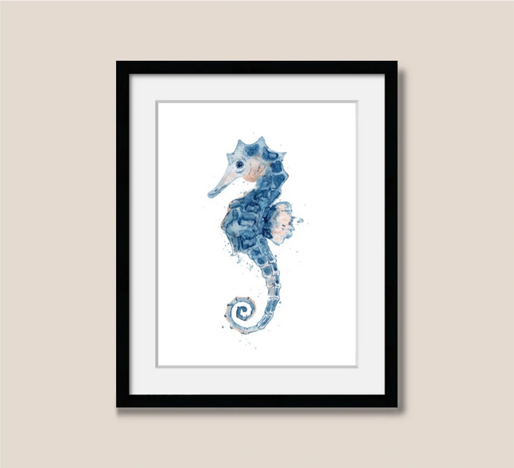 Benutzerdefinierte Archival Paper Print Marine Life Wandkunst Modern Schön Bild Mit Bilderrahmen Aus Glas