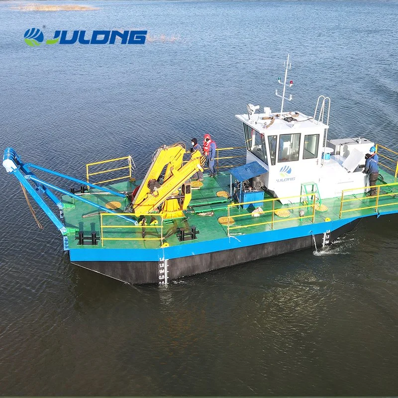 350HP Single Propeller Tug Boat Multicat for Dredger Works Multi-Functional Work Multi Fuction Ship Multipurpose Transport Hydraulic Crane Service Pusher Boat