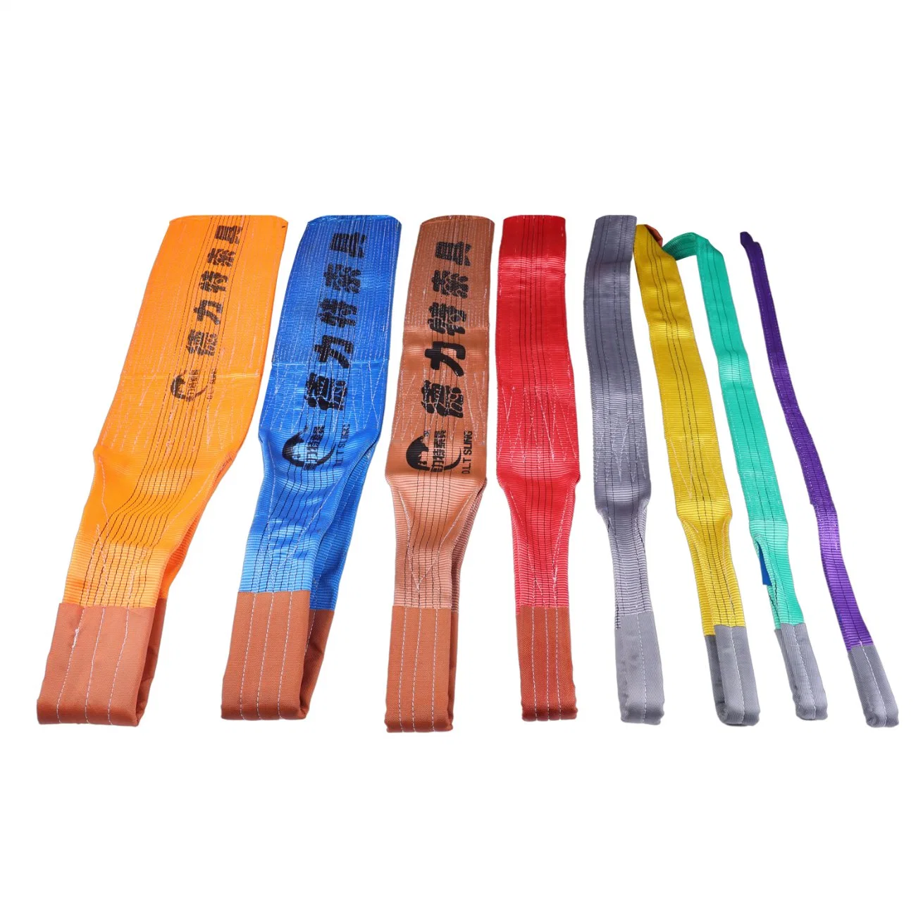 Dúplex de alta durabilidad eslingas planas correas tejidas en China-Polyester Eslinga, EN1492-1, CE Certificado GS, Longitud de la OEM