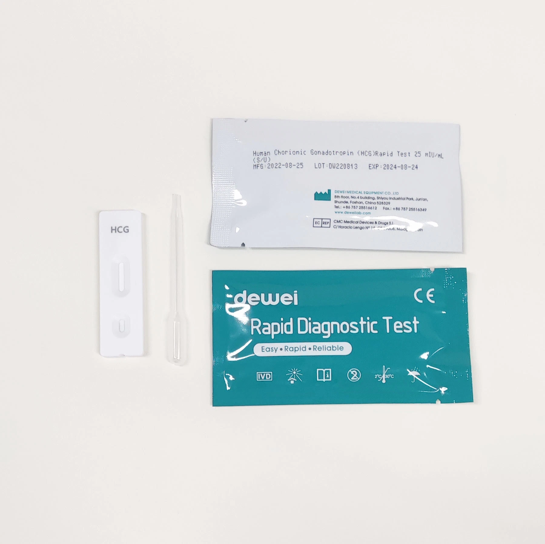 Kit de test de grossesse pour échantillon d'urine Test de bandelette de test d'ovulation HCG