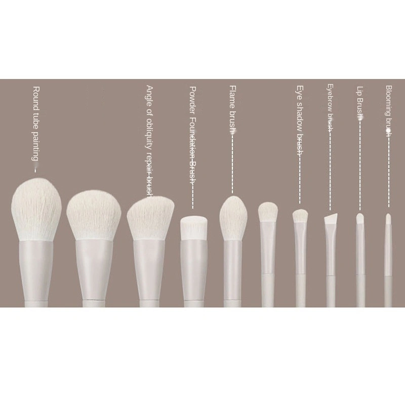 Best Price 10PCS Fashion Ivory White Color Makeup Brush Set Foundation Brush Eyeshadow Brush High Quality Makeup Kits