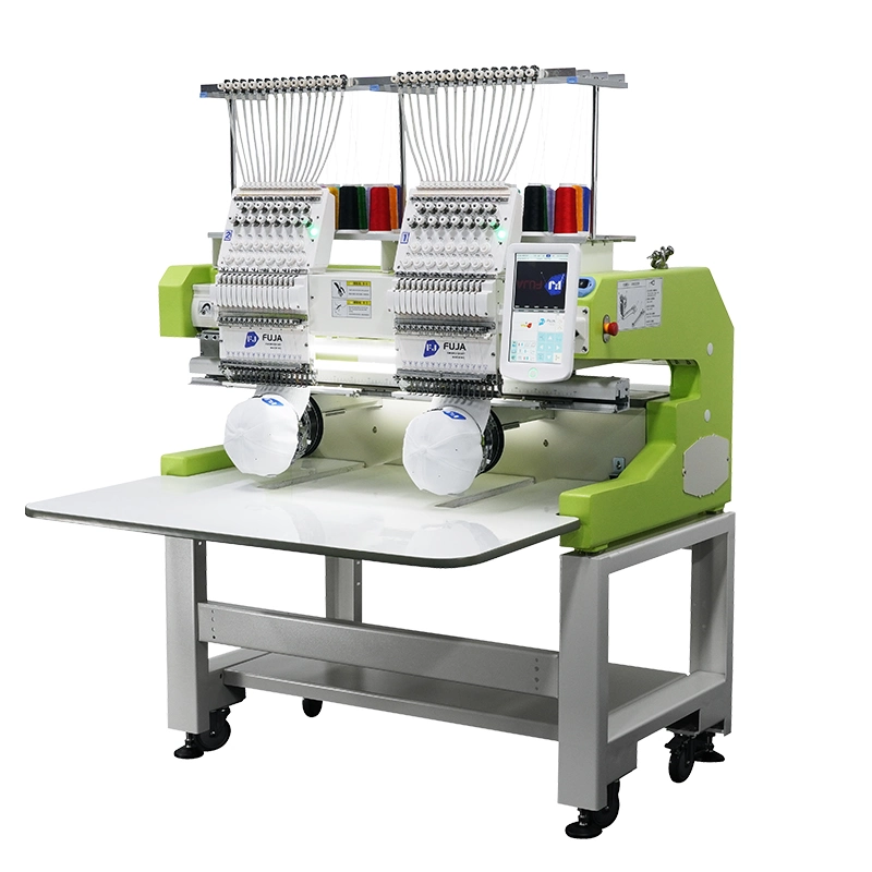 15 иглы две головки Профессиональная компьютеризированная фабрика T-Shirt Apparel Embroidery Машина