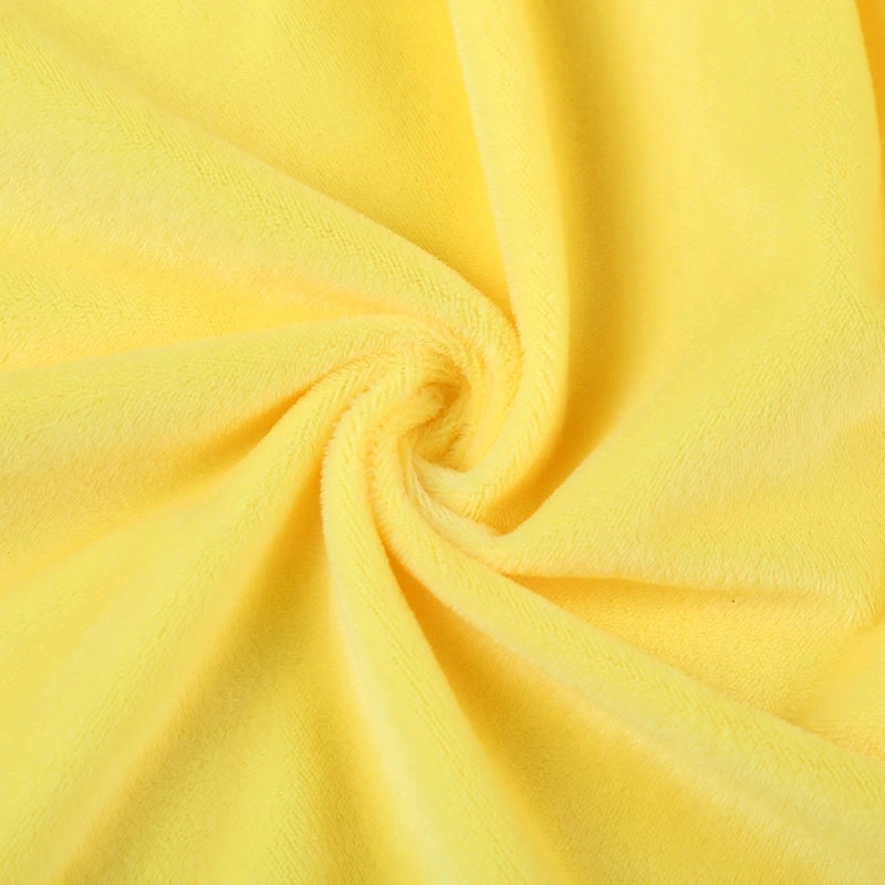 100% Polyester Crystal Super Doux Velours moelleux Warp Velboa Velours Tissus pour vêtements de bébé jouets couverture