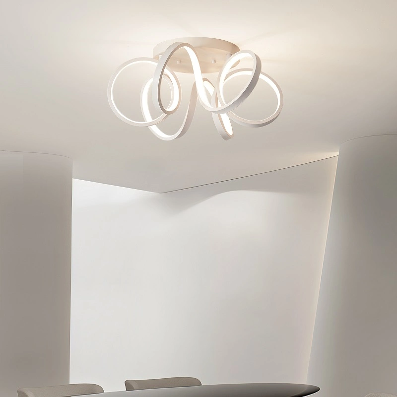 Lámparas de techo LED moderna forma de flor Iluminación lámparas Colgante Luz