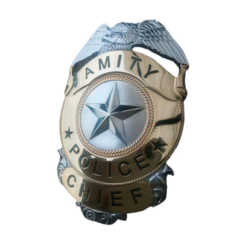 Custom Personalized Metal Detective Officer Sheriff Security Military Us Police Badge of Honor Magnetic Emblem Enamel Chaplain Public Safety Lapel Pin Badge